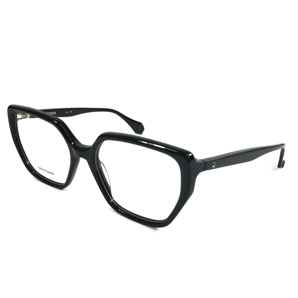 Gigi Studios Eyeglasses Frame ALARIC GS9003/01O Black Cat Eye Full Rim 55-17-140